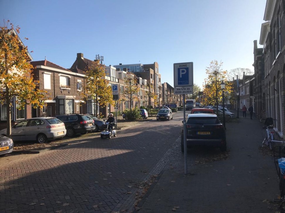 fietser in de binnenstad